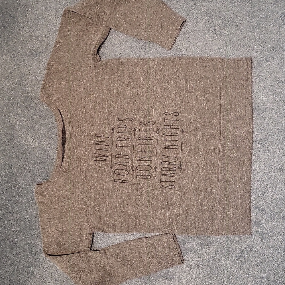 Made in Canada “Wine, Road trips, Bonfires, Starry Nights” sweatshirt